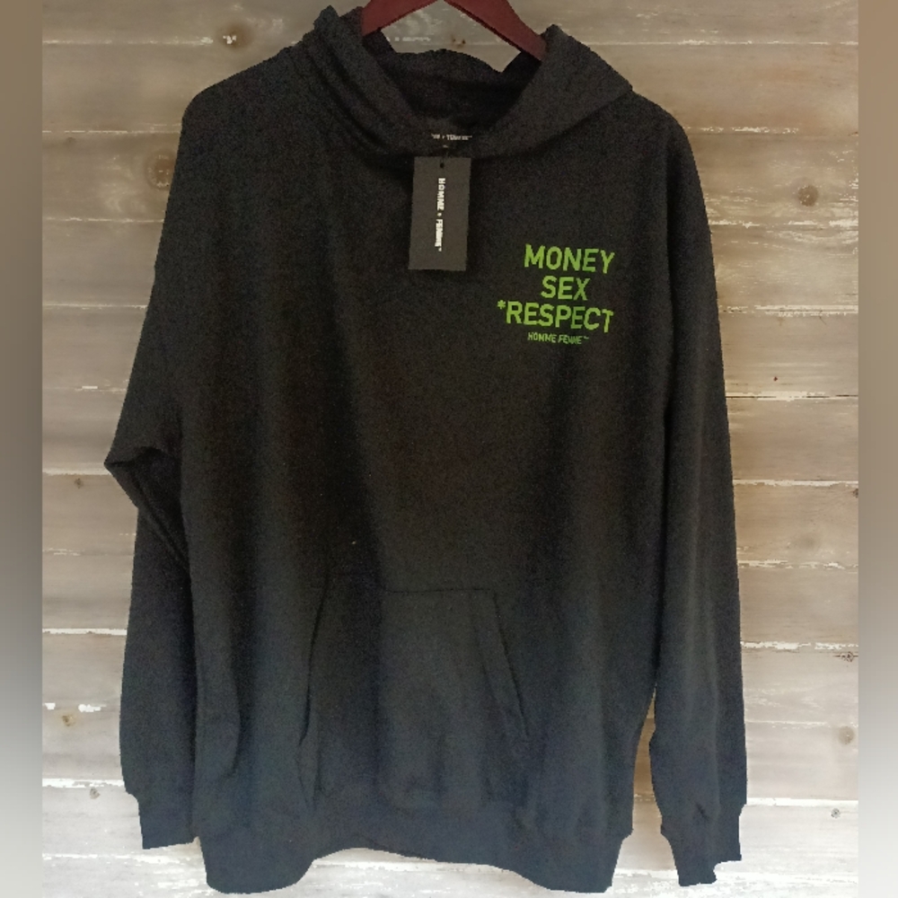 NWT Home Femme Money Sex Respect Hoodie